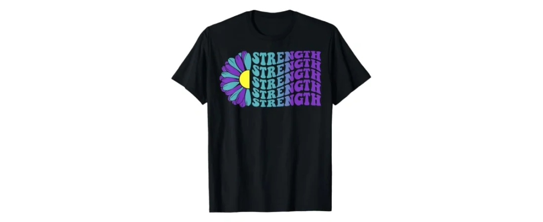 Strength, Suicide Awareness Sunflower T-Shirt