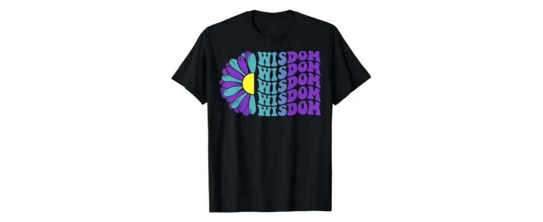 Wisdom, Suicide Prevention Awareness Sunflower T-Shirt